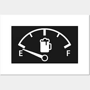 Copy of Beer Fuel Gauge (black) Posters and Art